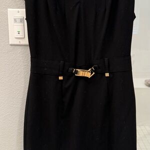 Calvin Klein Black Sheath Dress Cocktail